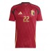 Maglie da calcio Belgio Jeremy Doku #22 Prima Maglia Europei 2024 Manica Corta